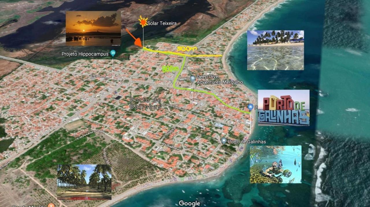 ホテル Solar Teixeira Flats Pôrto das Galinhas エクステリア 写真